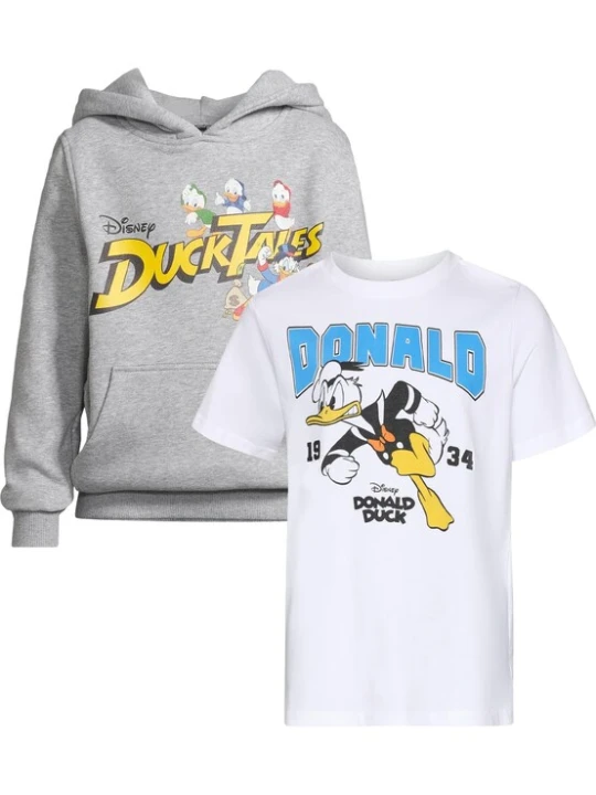 Obrázek produktu Mister Tee Sada 'Donald & Ducktales' tmavě žlutá / šedý melír / černá / bílá