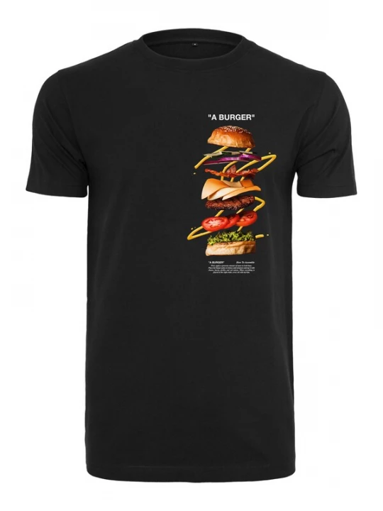 Obrázek produktu Mister Tee Tričko 'A Burger'  mix barev / černá