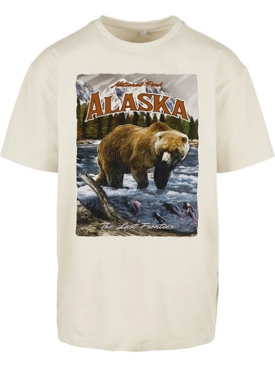 Obrázek produktu Mister Tee Tričko 'Alaska'  režná / světlemodrá / světle hnědá / červená