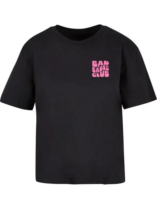 Obrázek produktu Mister Tee Tričko 'Bad Babes Club' pink / černá