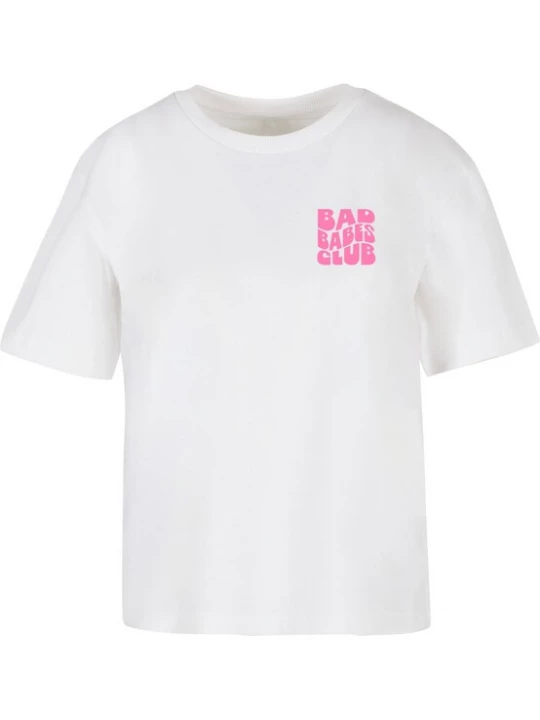 Obrázek produktu Mister Tee Tričko 'Bad Babes Club'  šedá / pink / růžová / bílá
