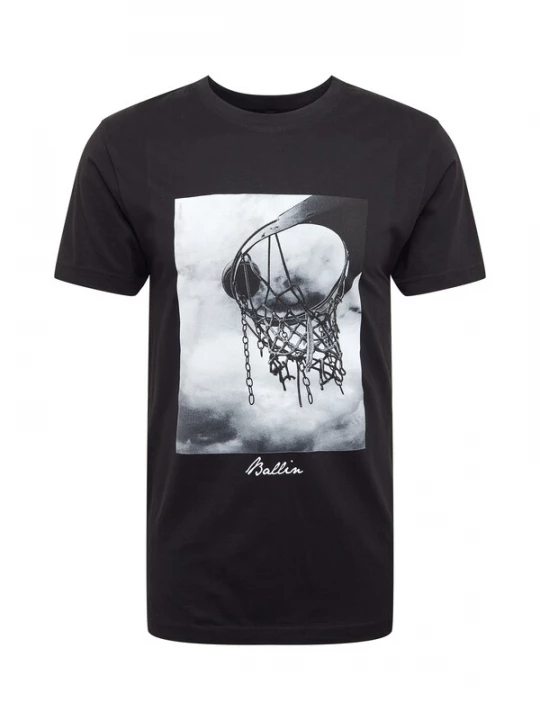 Obrázek produktu Mister Tee Tričko 'Ballin 2.0'  tmavě šedá / černá / bílá