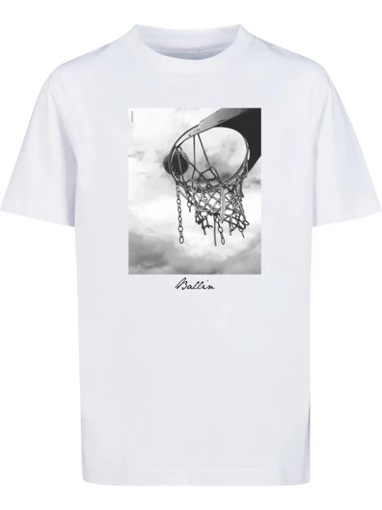 Obrázek produktu Mister Tee Tričko 'Ballin'  šedá / černá / bílá