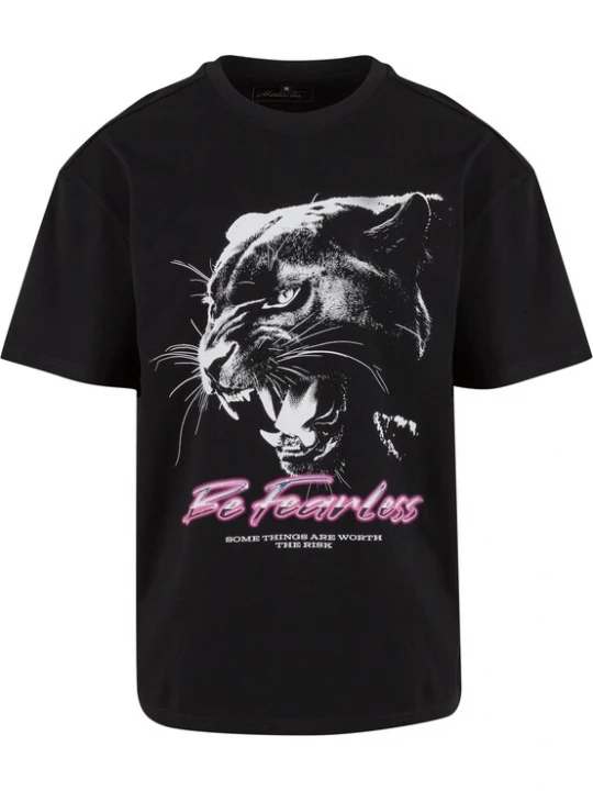 Obrázek produktu Mister Tee Tričko 'Be Fearless' šedá / světle růžová / černá / bílá