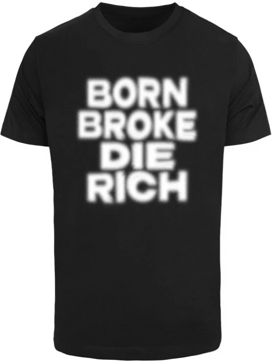 Obrázek produktu Mister Tee Tričko 'Born And Die'  černá / bílá