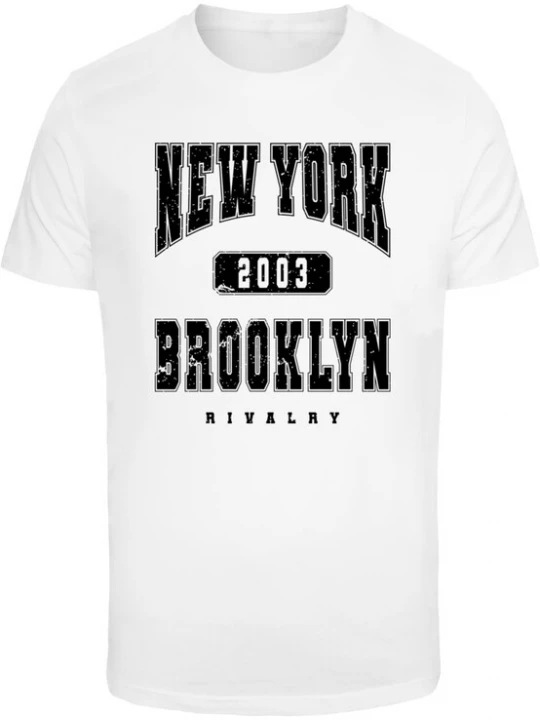 Obrázek produktu Mister Tee Tričko 'Brooklyn'  černá / bílá