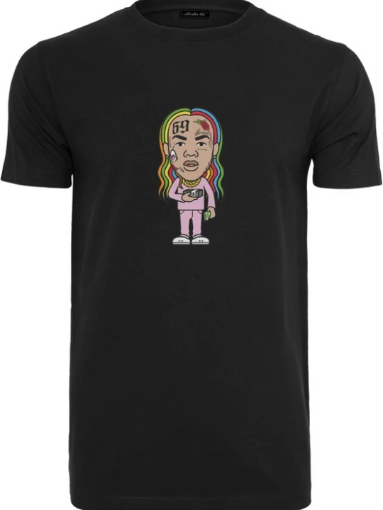 Obrázek produktu Mister Tee Tričko 'Bushwick Sketch'  pink / černá