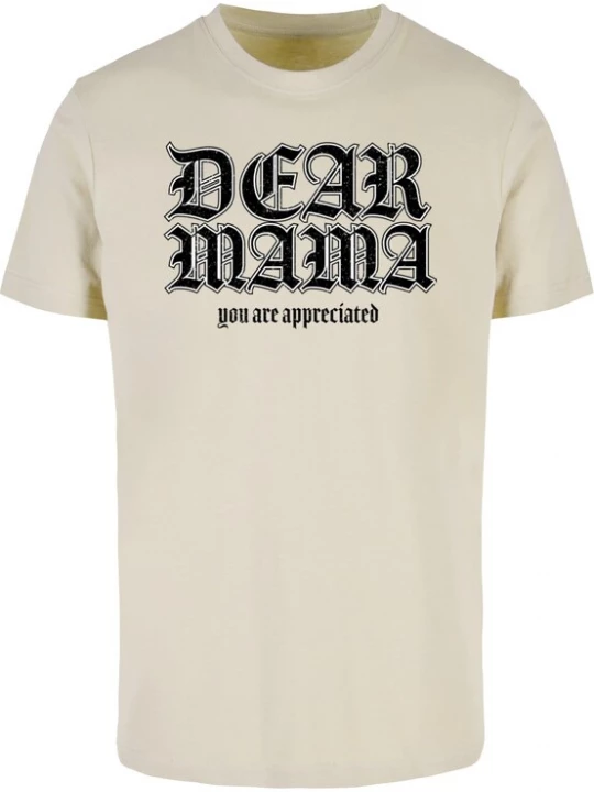 Obrázek produktu Mister Tee Tričko 'Dear Mama'  písková / černá