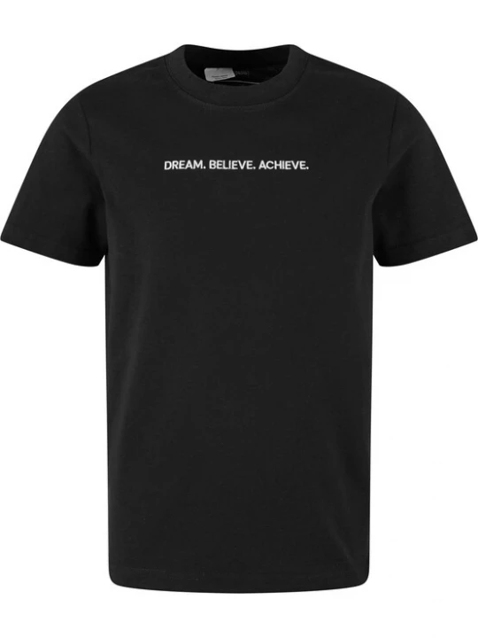 Obrázek produktu Mister Tee Tričko 'Dream. Believe. Achieve'  černá / bílá