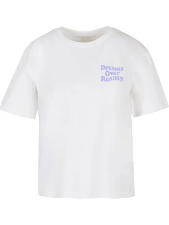 Obrázek produktu Mister Tee Tričko 'Dreams Over Reality'  indigo / bílá