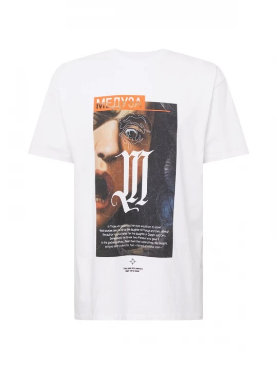 Obrázek produktu Mister Tee Tričko 'Dusa Painting'  béžová / antracitová / oranžová / bílá