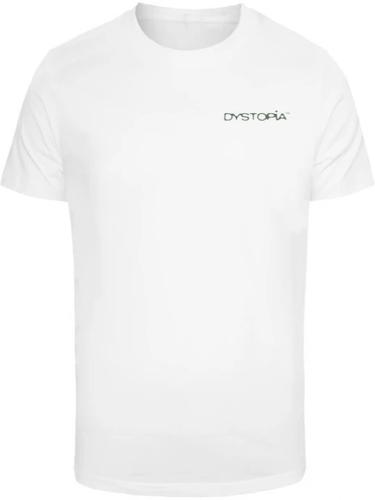 Obrázek produktu Mister Tee Tričko 'Dystopia'  tmavě zelená / bílá