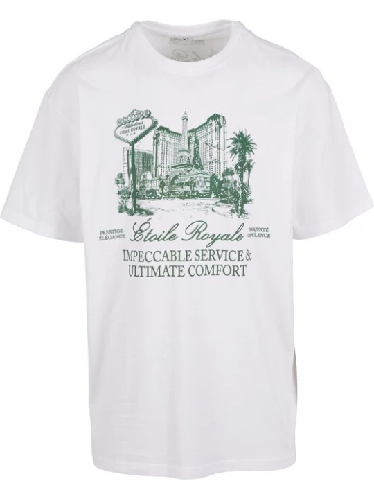 Obrázek produktu Mister Tee Tričko 'Etoile Royale'  tmavě zelená / bílá