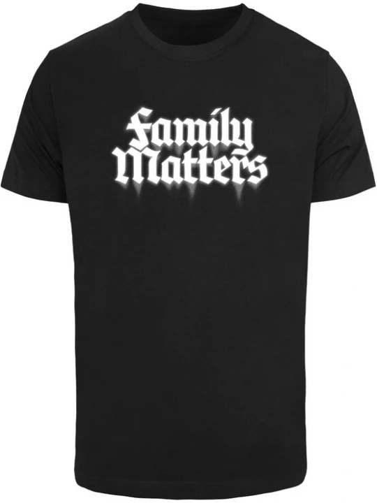 Obrázek produktu Mister Tee Tričko 'Family Matters'  černá / bílá