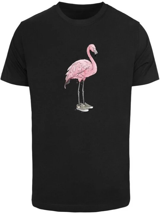 Obrázek produktu Mister Tee Tričko 'Fly-Mingo'  šedá / světle růžová / černá / offwhite