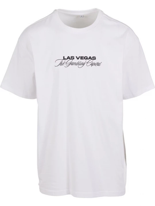Obrázek produktu Mister Tee Tričko 'Gambling Capital'  zelená / černá / bílá