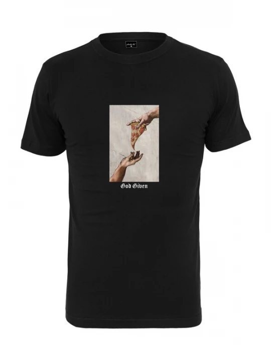 Obrázek produktu Mister Tee Tričko 'God Given Pizza'  mix barev / černá