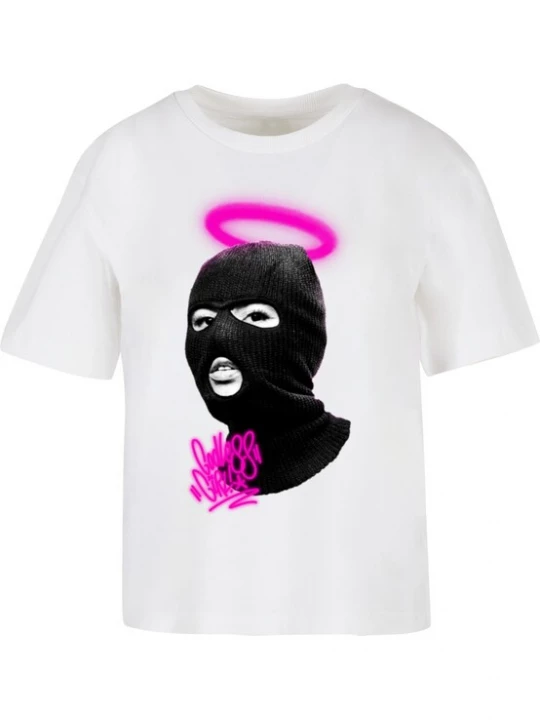 Obrázek produktu Mister Tee Tričko 'Godless Girl 2.0' pink / černá / bílá