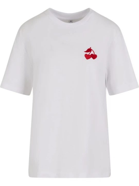 Obrázek produktu Mister Tee Tričko 'Heart Cherries'  tmavě červená / bílá