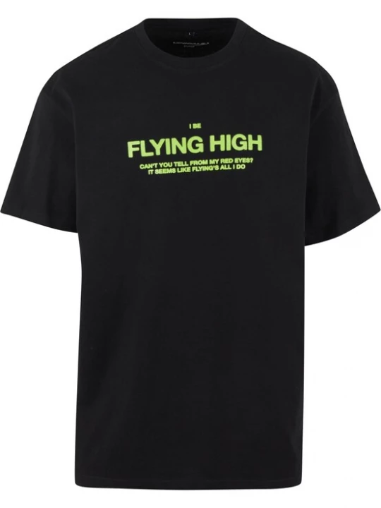 Obrázek produktu Mister Tee Tričko 'I am flying'  zelená / černá