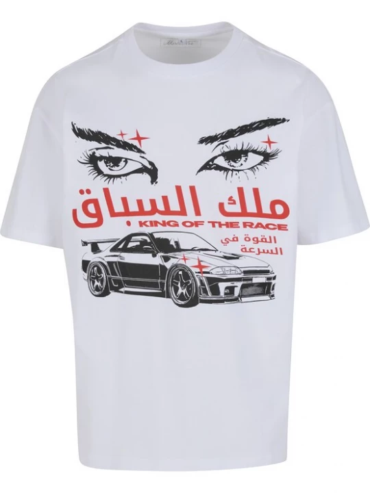 Obrázek produktu Mister Tee Tričko 'King Of The Race' červená / černá / bílá