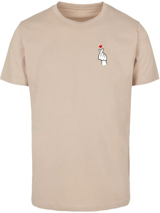 Obrázek produktu Mister Tee Tričko 'Love Sign'  písková / červená / černá / offwhite