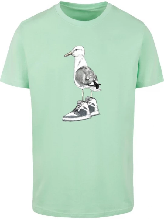 Obrázek produktu Mister Tee Tričko  mátová / černá / bílá