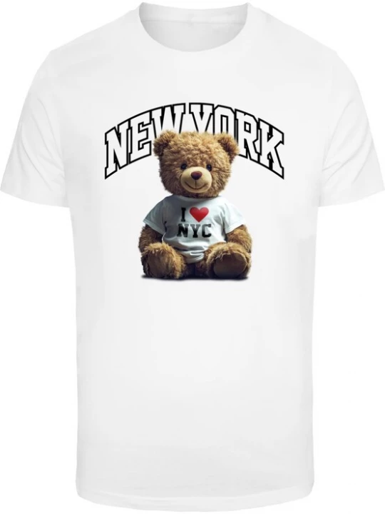 Obrázek produktu Mister Tee Tričko 'New York College Bear'  mix barev / bílá