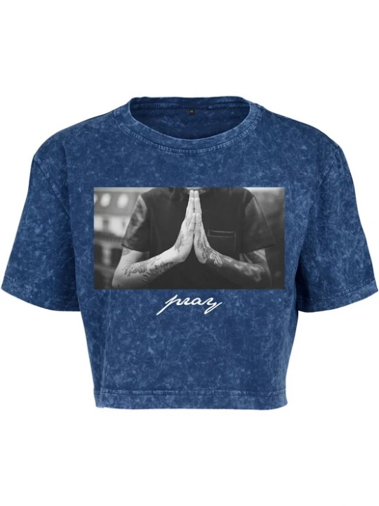 Obrázek produktu Mister Tee Tričko 'Pray' tmavě modrá / šedá / černá