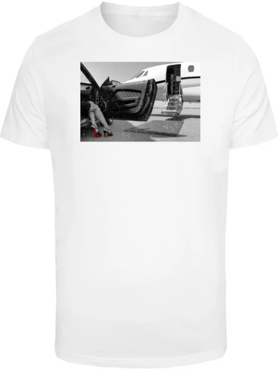 Obrázek produktu Mister Tee Tričko 'Private Jet Legs'  šedá / černá / bílá