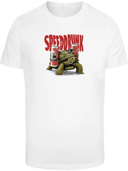 Obrázek produktu Mister Tee Tričko 'Speedrunk'  olivová / červená / černá / bílá