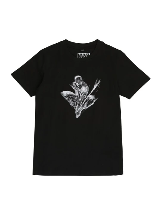 Obrázek produktu Mister Tee Tričko 'Spiderman' světle šedá / tmavě šedá / černá