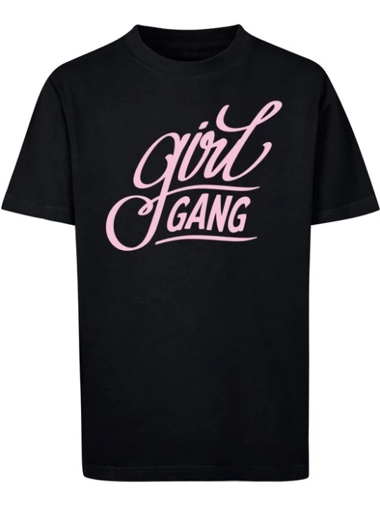 Obrázek produktu Mister Tee Tričko 'The Girl Gang' světle růžová / černá