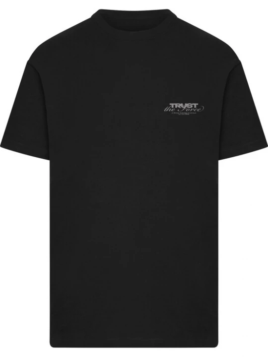 Obrázek produktu Mister Tee Tričko 'Trust The Force' šedá / černá