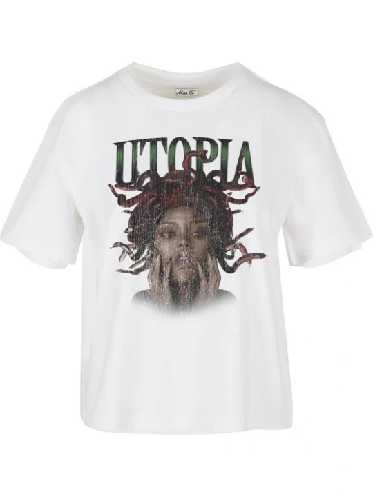 Obrázek produktu Mister Tee Tričko 'Utopia' šedá / černá / bílá