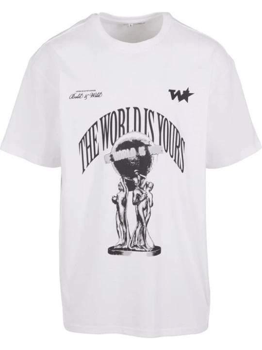 Obrázek produktu Mister Tee Tričko 'Your World'  černá / bílá