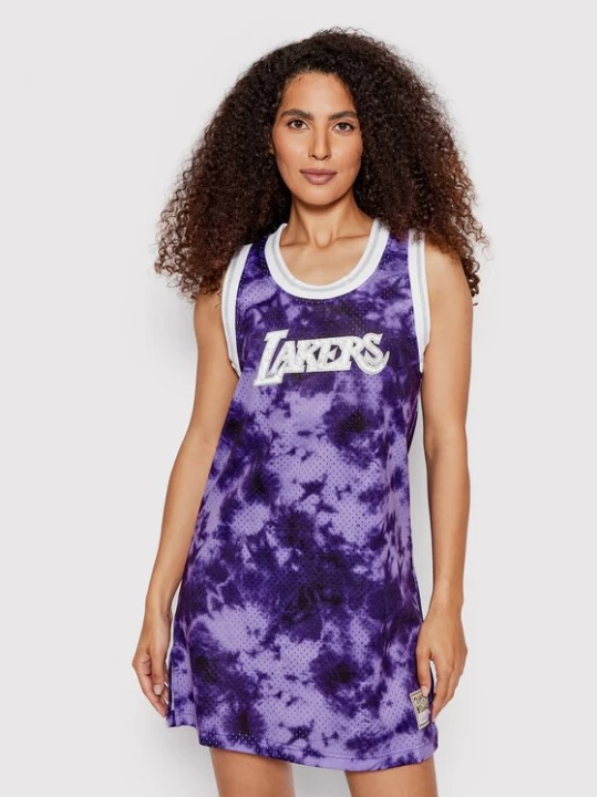 Obrázek produktu Mitchell & Ness Každodenní šaty TDRSLF19018 Fialová Regular Fit