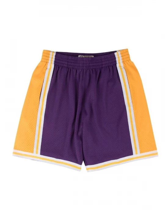 Obrázek produktu Mitchell & Ness Sportovní kalhoty 'Los Angeles Lakers' žlutá / tmavě fialová / bílá