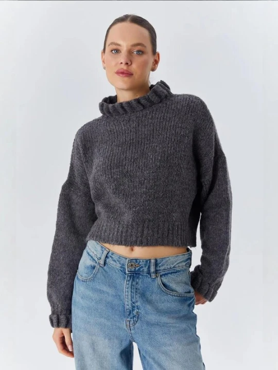 Obrázek produktu MixRay Svetr 'Pullover' tmavě šedá