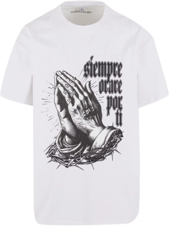 Obrázek produktu MJ Gonzales Tričko 'Pray for you' černá / bílá