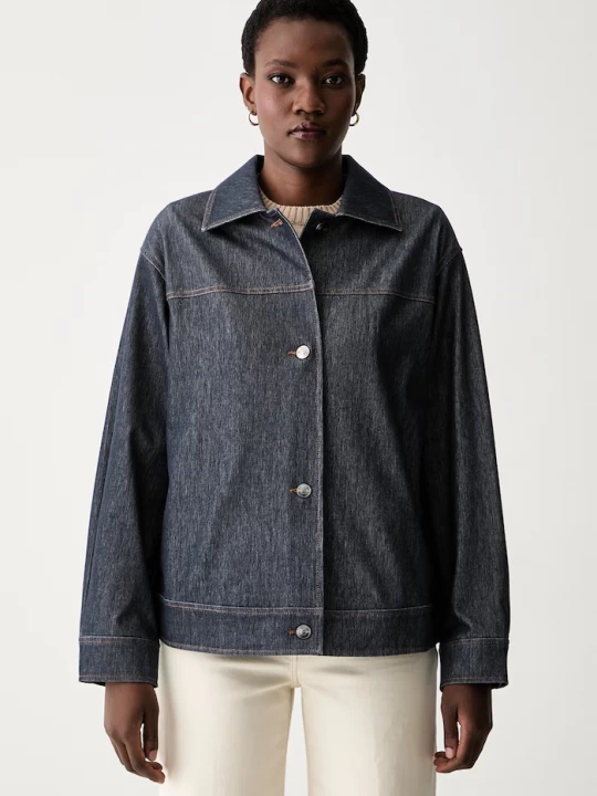 Obrázek produktu MM by Max Mara bunda dámská džínová MMLFANTE námořnická modř