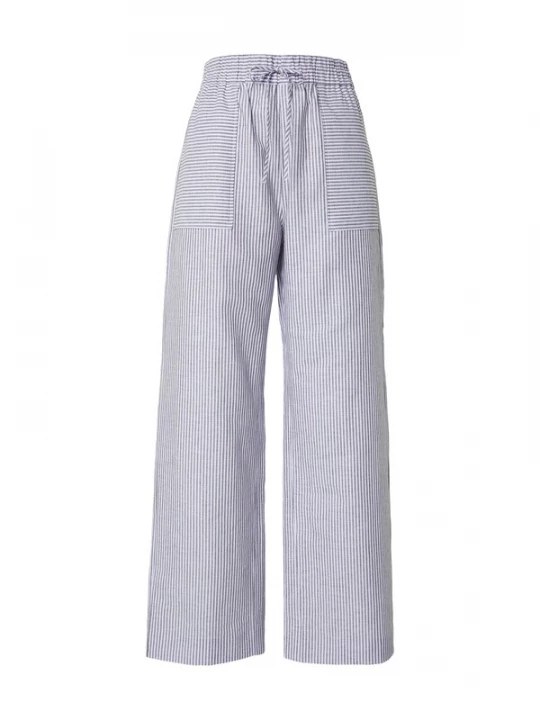 Obrázek produktu MM by Max Mara Kalhoty 'FAUNA' hnědá / bílá