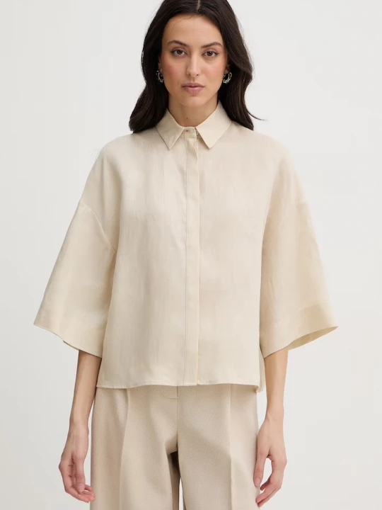 Obrázek produktu MM by Max Mara košile dámská lněná RITO béžová