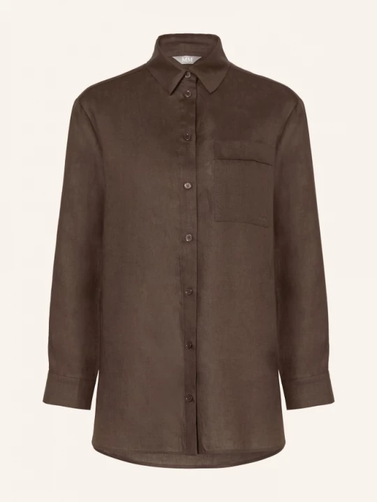 Obrázek produktu Mm By Max Mara Košile Filo Z Lnu tmavě hnědá