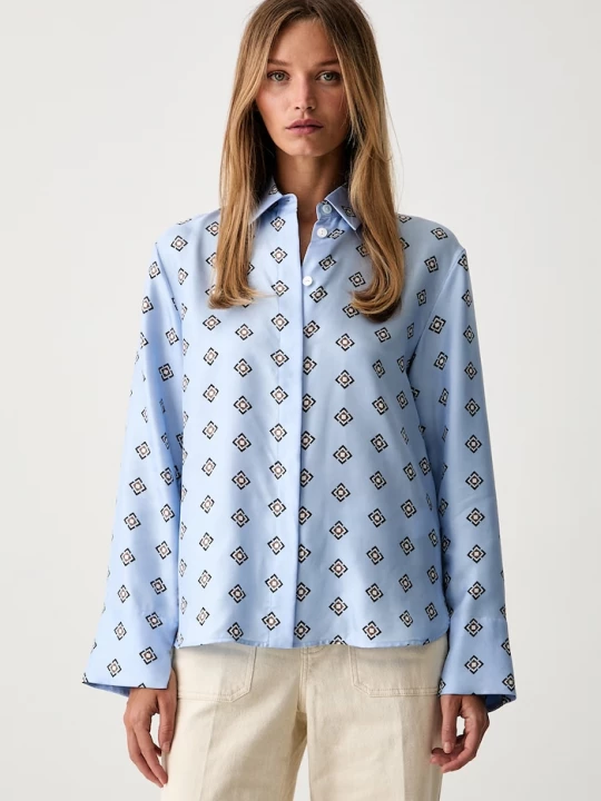 Obrázek produktu MM by Max Mara košile hedvábná MMLDISCO modrá