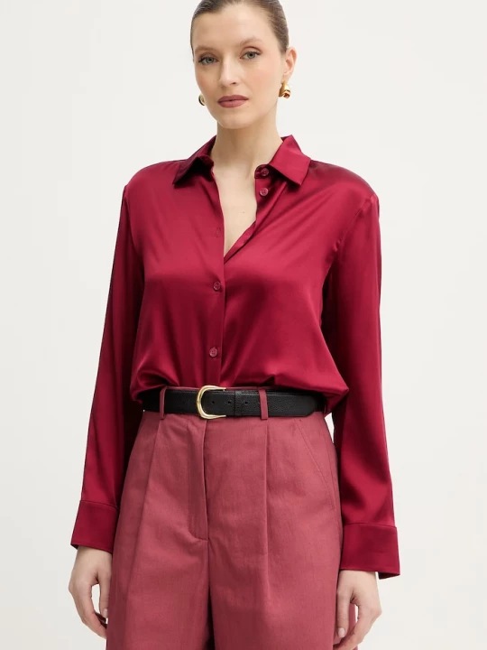 Obrázek produktu MM by Max Mara Košile s přídavkem hedvábí MM by Max Mara QUARTO červená