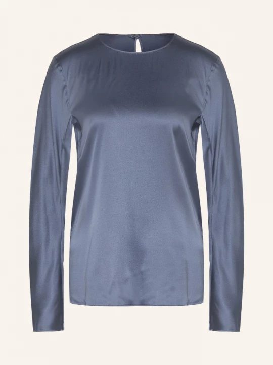 Obrázek produktu Mm By Max Mara Košilová Halenka Smalto S Hedvábím černošedá