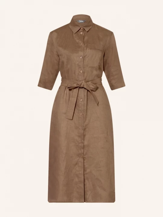 Obrázek produktu Mm By Max Mara Lněné Šaty Tabella hnědá