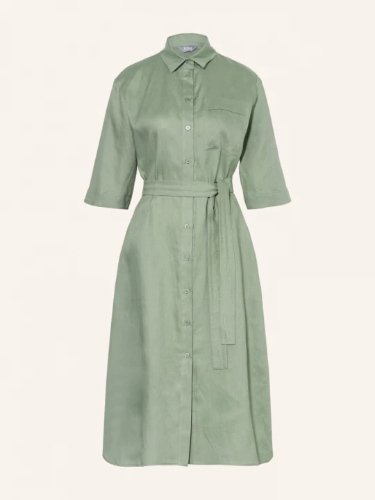 Obrázek produktu Mm By Max Mara Lněné Šaty Tabella olivová