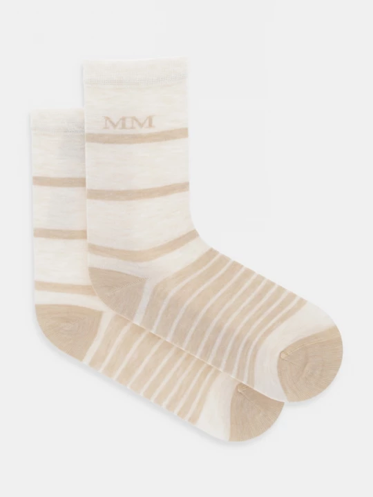 Obrázek produktu MM by Max Mara Ponožky s příměsí kašmíru MM by Max Mara GERSA béžová